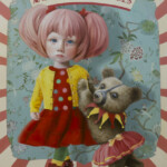 Olga Esther, "The Circus I", oil on panel, 27 x 22 inches, 33 x 27 inches framed, $3000
