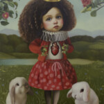 Olga Esther, "The Heart of the Woods", oil on panel, 27 x 22 inches, 33 x 27.125 inches framed, $3000