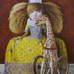 Olga Esther, "The (Im)perfect ones", oil on panel, 27 x 22 inches, 33 x 27 inches framed, $3000