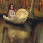 Nom Kinnear King, "A Guiding Light", oil painting on wooden board, 16 x 12 inches, 20.5 x 16.5 inches framed, $1,200