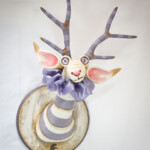 Valency Genis, "Despina", epoxy clay, wood, wire, glass, acrylic and oil, 16 x 11 x 10 inches, $450