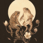 Teagan White, "Moondance", gouache, watercolor, and colored pencil on paper, 10 x 8 inches, 12 x 10 inches framed, $800