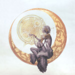 Pandora Young, "Lunarium", graphite and metallic powder inks on watercolor paper, 24 x 24 inches, 30 x 30 inches framed, $2,000
