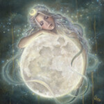 Kseniia Boko, "Divya", oil/gessobord, 13 x 11.8 inches, 19.7 x 18.5 inches framed, $980