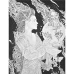 Ed Org, "La Luna", pencil/graphite, 13 x 10 inches, 23 x 19 inches framed, $2700