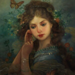 Annie Stegg Gerard, "September", oil on board, 10 x 8 inches, $3,500
