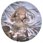 Amy Sol, "Blume", oil on wood panel, 12 x 12 inches, $3,500