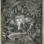 Stan Manoukian, “Firefly”, graphite & acrylics, 12.5 x 10.5 inches, $1450