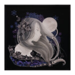 Mall, "Luna", Mixed media resin , 12 x 12 inches, $1,500