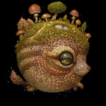 Naoto Hattori, "Lucid Dreamer 138", acrylic on board, 5 x 4 inches, $1,200