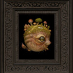 Naoto Hattori, "Lucid Dreamer 138", acrylic on board, 5 x 4 inches, $1,200 (Framed)