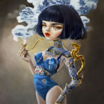 Kukula, "Tessa", oil on panel, 16 x 12 inches, $9,000