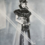 Zoé Byland, "Lady Laser", acrylic and airbrush on canvas, 39.5 x 23.75 inches, $6,800