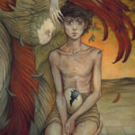 Jason Mowry, "Kenosis", watercolor and gouache, arches 300lb watercolor paper, 18.5 x 13 inches, $1,300