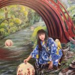 Joseph Weinreb, “Toro Nagashi”, oil on panel, 16.25 x 26.5 inches, $2,700