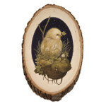 Phoenix Chan, "Fortune #16", gouache and color pencils on wood, 9.25 x 6.5 inches, $250