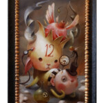 Jesús Aguado, "Subject number 12", acrylic on panel, 19.8 x 12 inches, $825 (Framed)