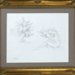 Kukula, “Cherubs Study”, graphite on paper, 14 x 17 inches, $2250