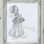 Kukula, “The Kite Maker Study”, graphite on paper, 14 x 11 inches, $2200