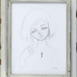 Kukula, “Kim”, 2016, graphite on paper, 14 x 11 inches, $1250