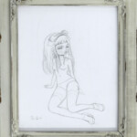 Kukula, “Seated”, 2015, graphite on paper, 14 x 11 inches, $1850