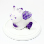 Zoë Williams, "ネコ (Star Neko)", ネコ (Star Neko), wool felt, resin, mixed media, 5.5 x 5.5 x 6.5 in, frame 9 x 9.5 x 9.5 in, $1,000