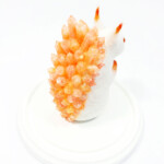 Zoë Williams, "リス (Flame Risu)", wool felt, resin, mixed media, 5.5 x 2.5 x 3.5 in, frame 9 x 7 x 7 in, $600