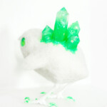 Zoë Williams, "トリ (Apple Tori)", wool felt, resin, mixed media, 2.5 x 3 x 3 in, frame 10 x 5 x 5.5 in, $300
