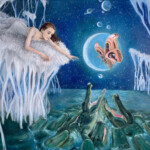 Julia Gabrielov, “Alignment”, oil on canvas, 16 x 20 inches, $1,125