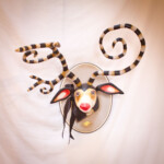 Valency Genis, “Margaret Willow”, 2020, Epoxy clay, wood, wire, glass, acrylic and oil, 15 x 15 x 16 in, $550