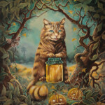 Eeva Nikunen, “Harvest Time”, oil on board, 14 x 11 inches, $1,400