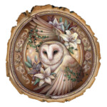 Kimera Wachna, “Summer”, acrylic on wood, 7.5 x 7.25 inches, $550