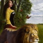 John Lally, “Solstice Winds”, oil on board, 10 x 8 inches, $790