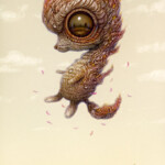 Naoto Hattori, “Lucid Dreamer 147”, 2020, acrylic on board, 6 x 3 in, $1,200