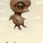 Naoto Hattori, “Lucid Dreamer 146”, 2020, acrylic on board, 6 x 3 in, $1,200