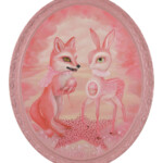 Jennybird Alcantara, “The Mischievous Heart Returned”, oil on wood, 20 x 16 in, $12,000