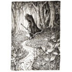 Adam Oehlers, “Stepping Into Spring”, Watercolour, Pen and Pencil on 250gsm paper, 3.94 x 2.17 inches, $390