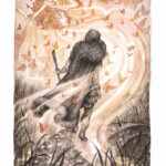 Adam Oehlers, “The South Wind”, Watercolour, Pen and Pencil on 250gsm paper, 7.3 x 5.11 inches, $740