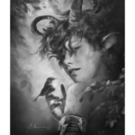 Jeff Echevarria, “Dravyn (Son of Loreli)”, Epson Somerset Velvet Stock, Graphite & Charcoal Powder, Panpastels, Acetone & Gouache, 16 x 12 inches, $1,500