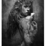 Jeff Echevarria, “Loreli”, Epson Somerset Velvet Stock, Graphite & Charcoal Powder, Panpastels, Acetone & Gouache, 24 x 18 inches, $2,000